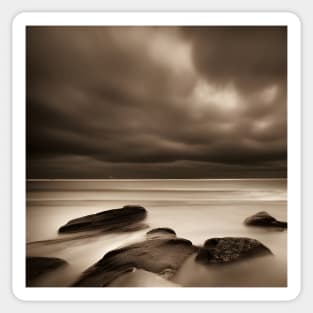 Victorian Coastal landscape Beach Clouds Photo Sticker